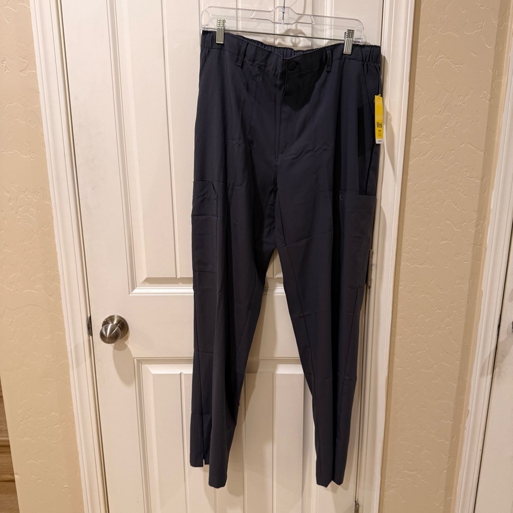 Wink Men's pewter scrubs Cargo Pants Large